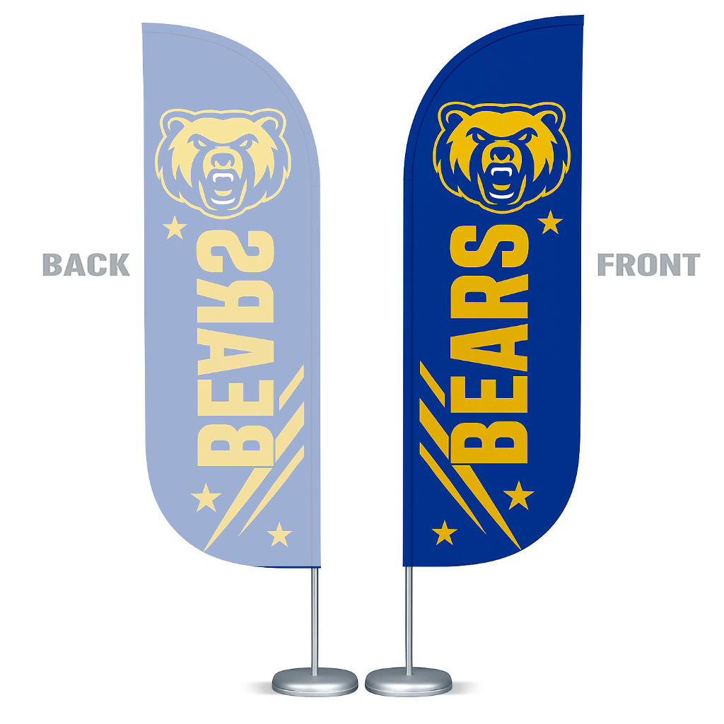 Blade Flag Single Sided Graphic With Hardware 10ft C/R