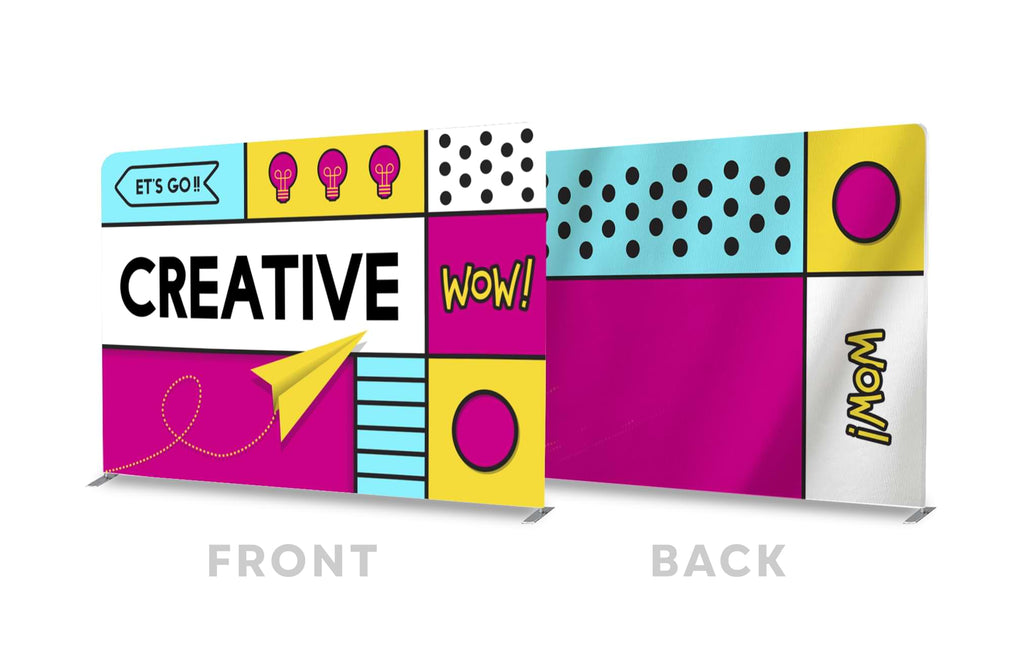 10' X 8' EZ Tube Backdrop Double Sided Graphic Only NET