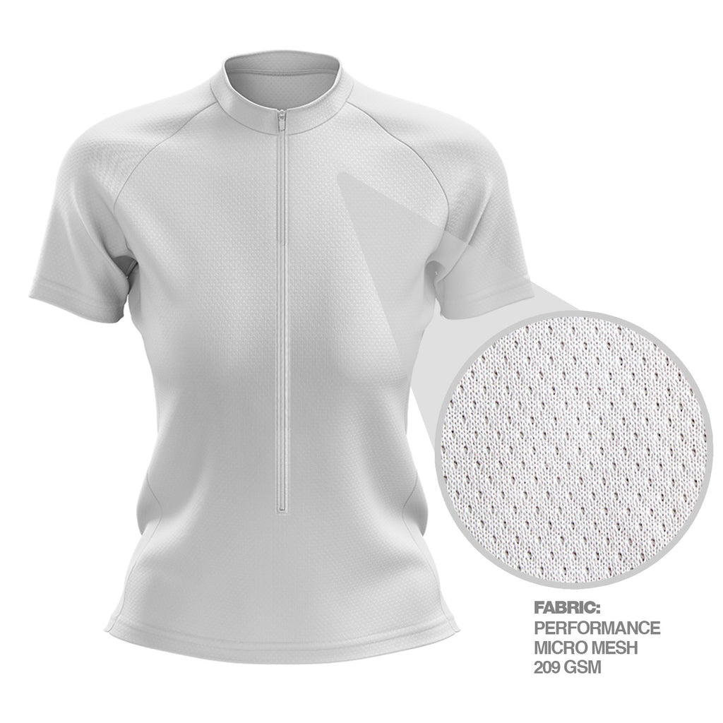 Women’s 3/4 Zip Short Sleeve Cycling Jersey (C/R)