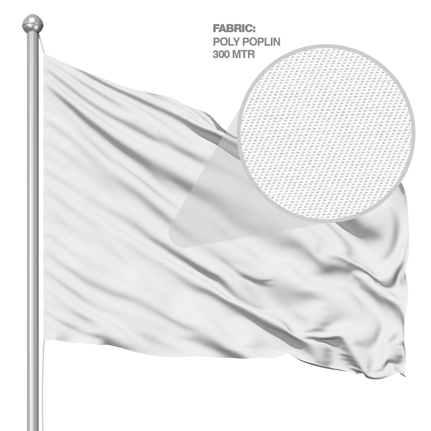 Single sided Flag 3'X5' (4 grommets) C/R
