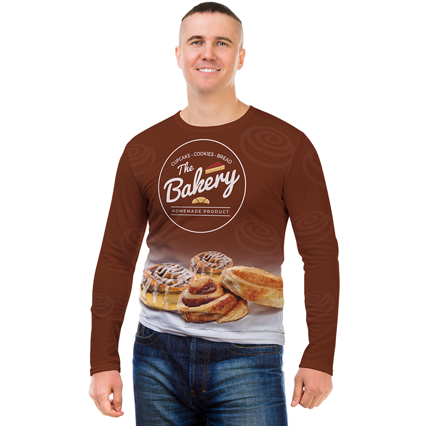 Men's Long Sleeve Crew Neck T-Shirt (C/R)