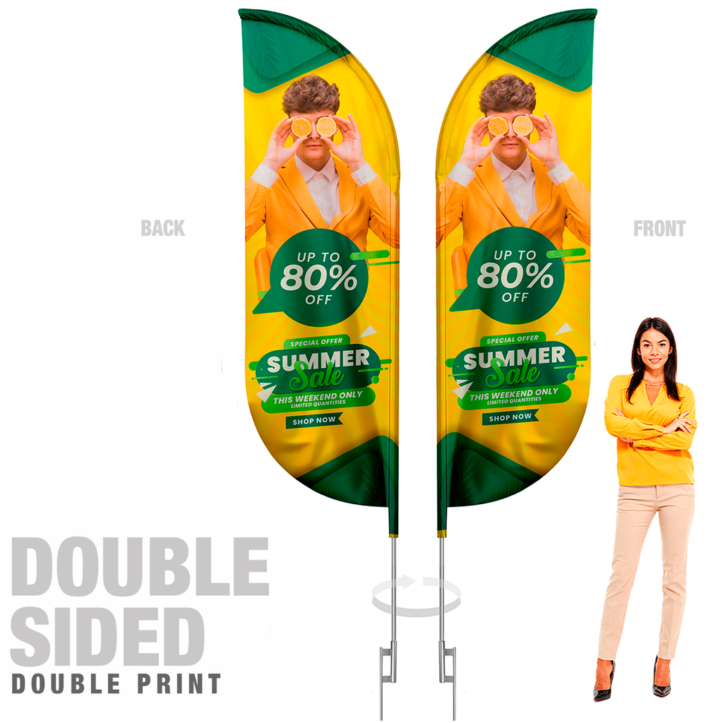 Blade Flag Double Sided Graphic With Hardware 12ft C/R
