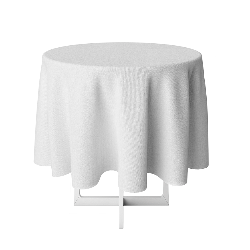 84" X 84" Round Tablecloth C/R