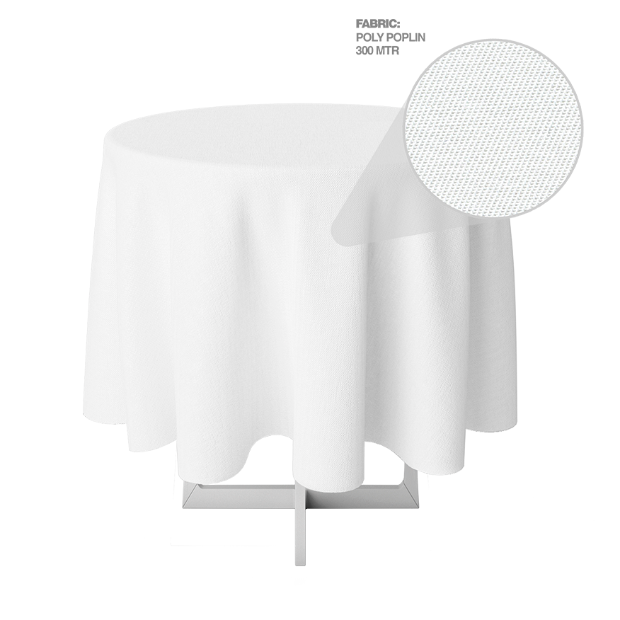 90" X 90" Round Tablecloth C/R