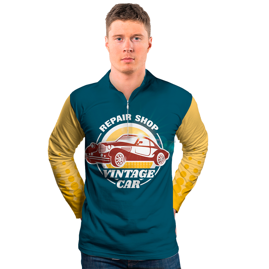 Men's 1/4 Zipper Jacket C/R